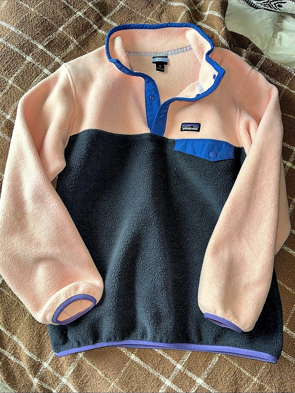 Patagonia Synchilla Color Block Fleece Pullover Medium Kids